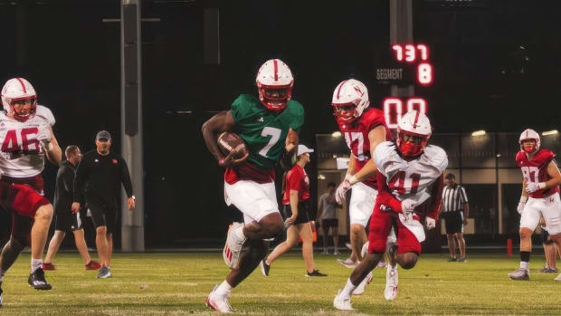Jeff Sims quarterback fall camp 2023-08-09